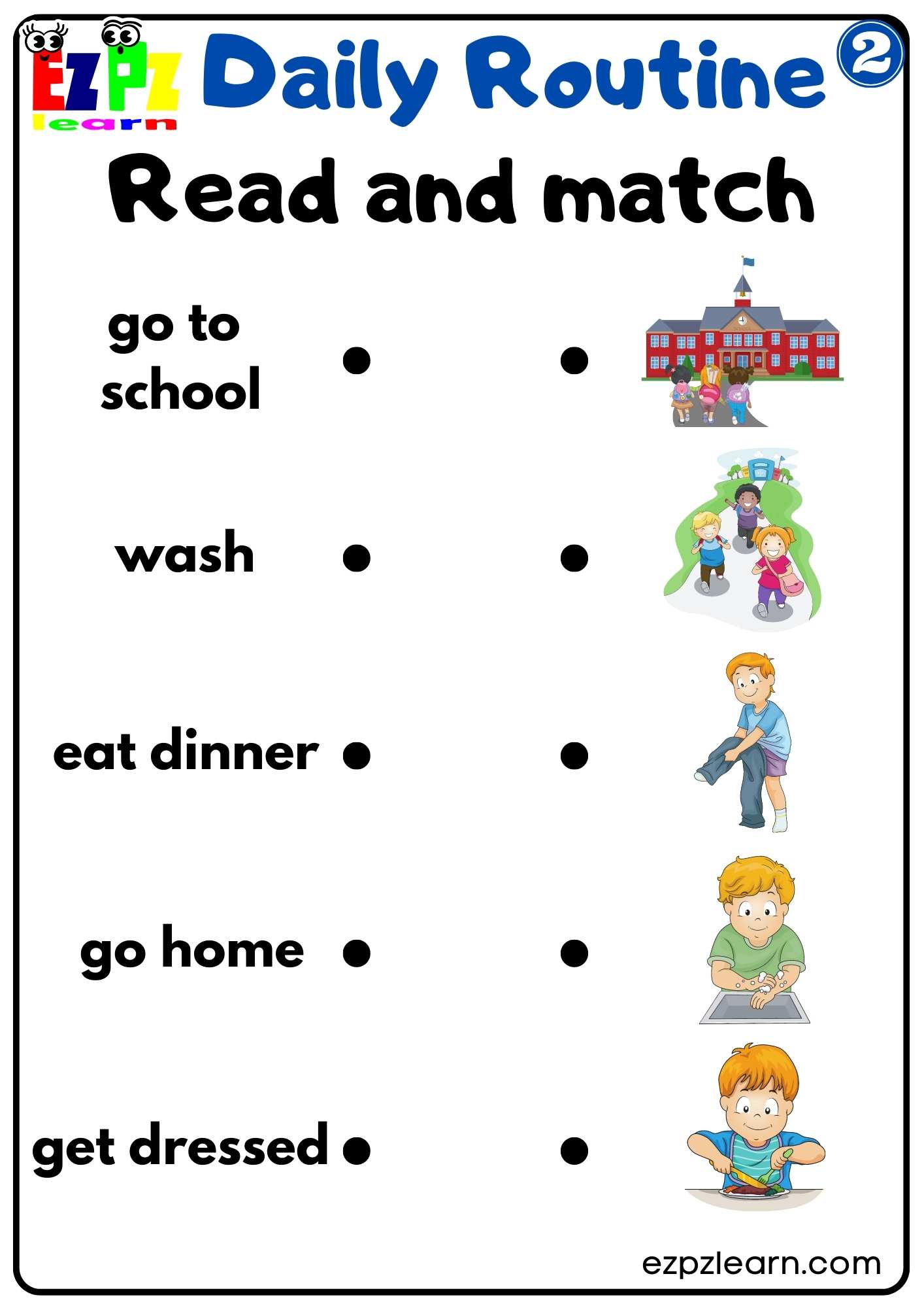 daily-routines-group-2-read-and-match-worksheet-for-children-and-esl